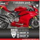 Sticker Pack 7 DUCATI PERFORMANCE LOGO PANIGALE MONSTER